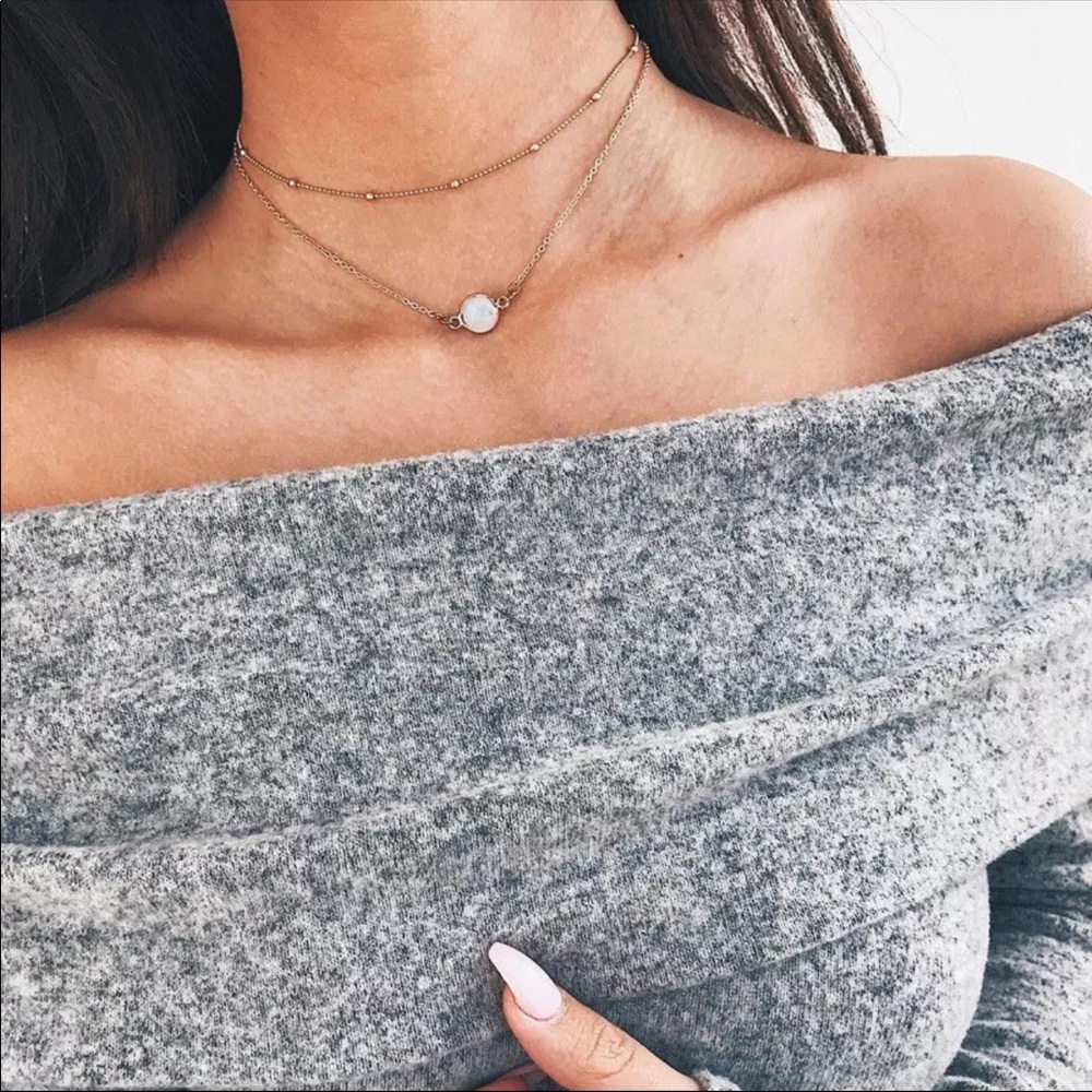 Round simulated-pearl pendant necklace